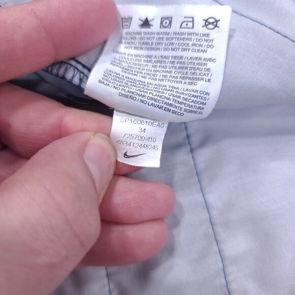 Nike Shorts Mens 34 Blue Tech Camo Modern Fit Tour Performance Bermuda Athletic - Picture 8 of 8